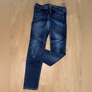 American Eagle Outfitters Dark Blue Skinny Jeans
